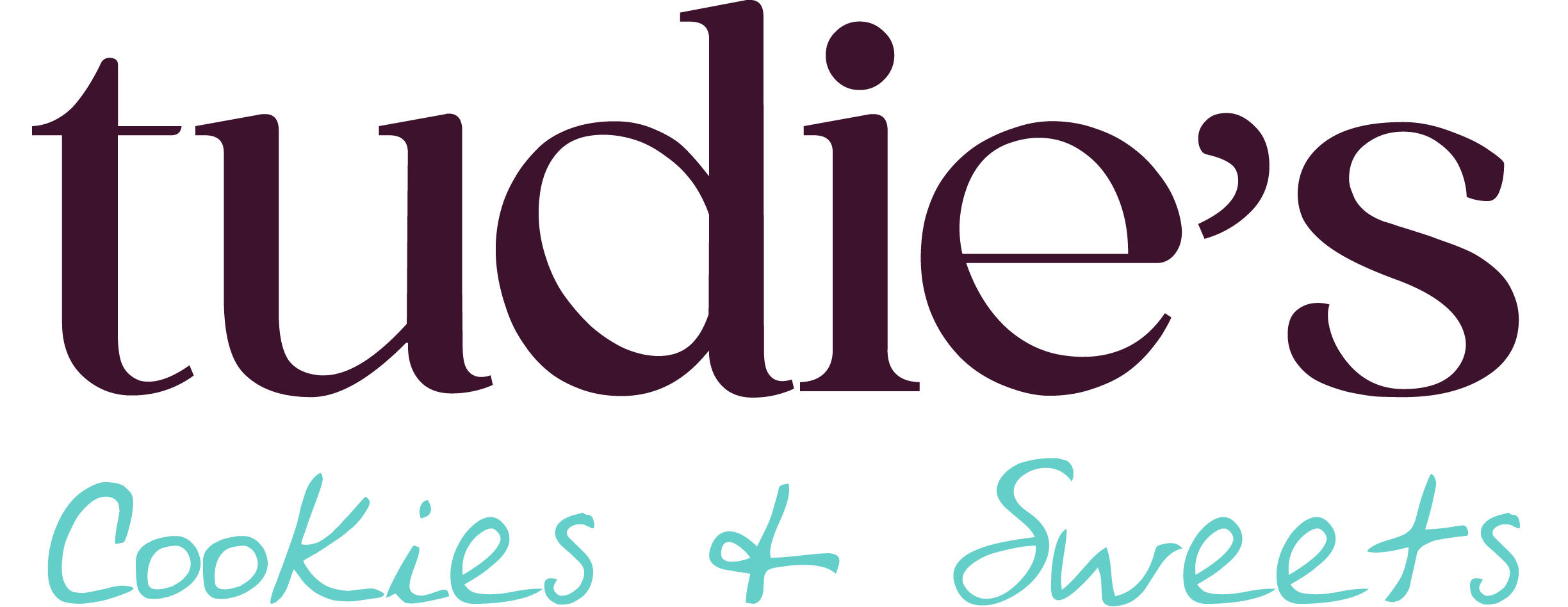 Tudie's Cookies & Sweets wordmark logo
